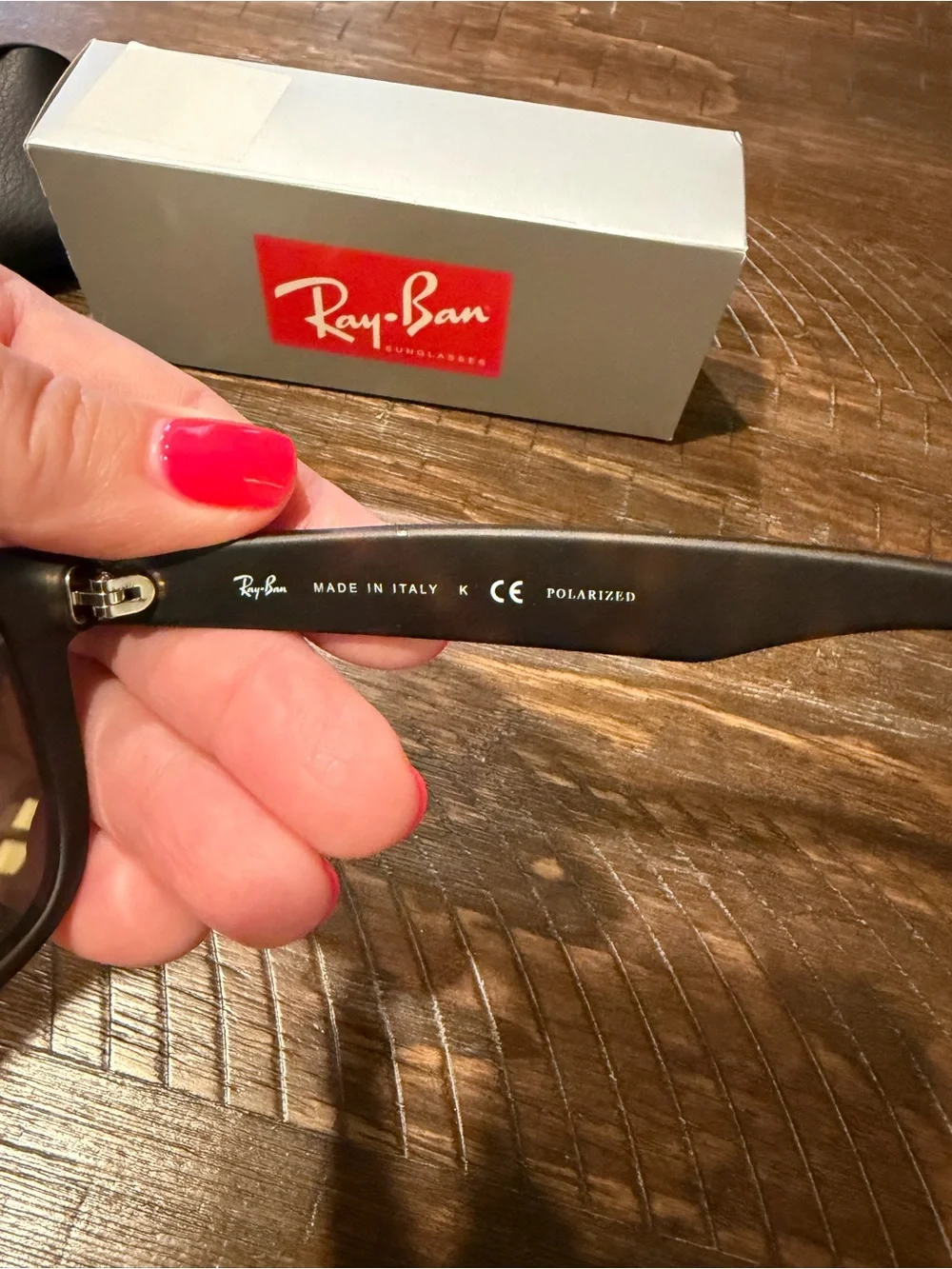 Ray-Ban Matte Brown Frame with Brown polarized Gradient Lenses
